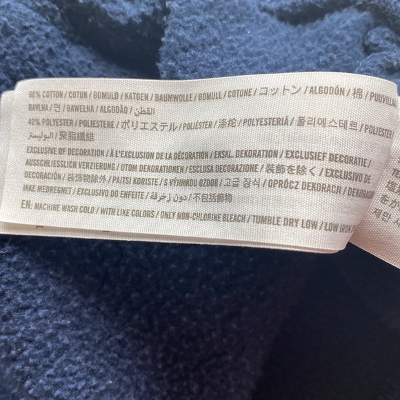 Hollister Classic Logo Hoodie - Navy - Size M - Picture 4 of 6